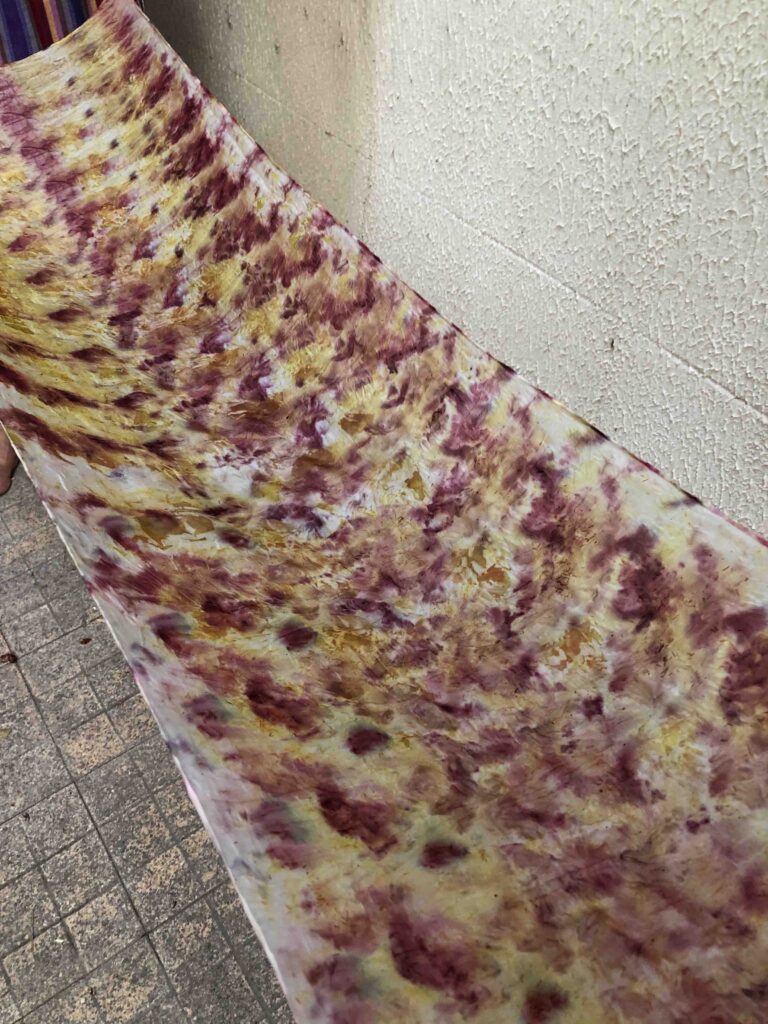   Botanically Dyed Silk Scarf